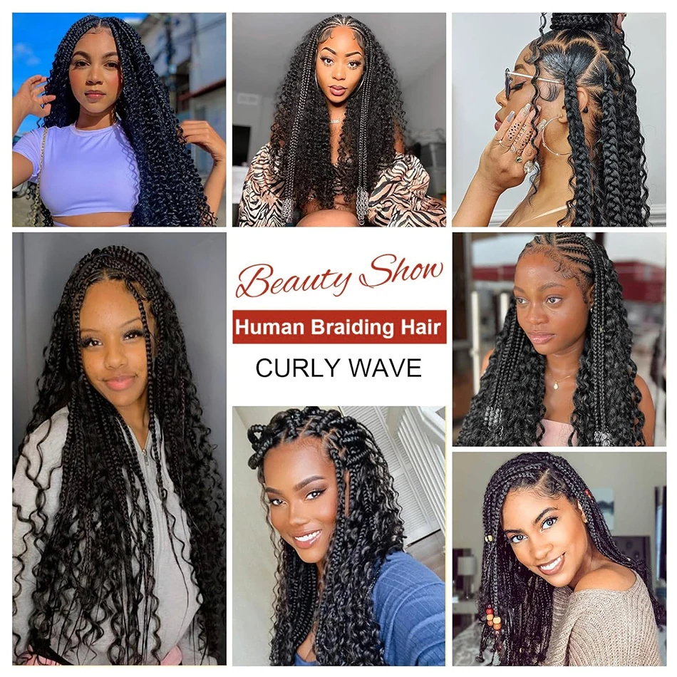 Bulk Hair Extensions Human Hair Natural Black No Weft Human For Braiding Real Remy Bundles For Women 10-28Inch