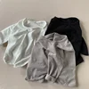 New Arrival Bamboo Cotton Long Sleeve T-Shirt for Spring/Autumn Unisex Kids, Korean Style Pure Cotton Base Shirt Baby Top 1