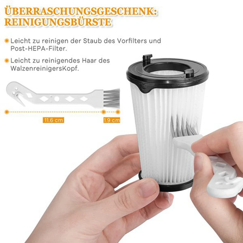 High-Efficiency HEPA Filter for Cordless Vacuum Cleaners
