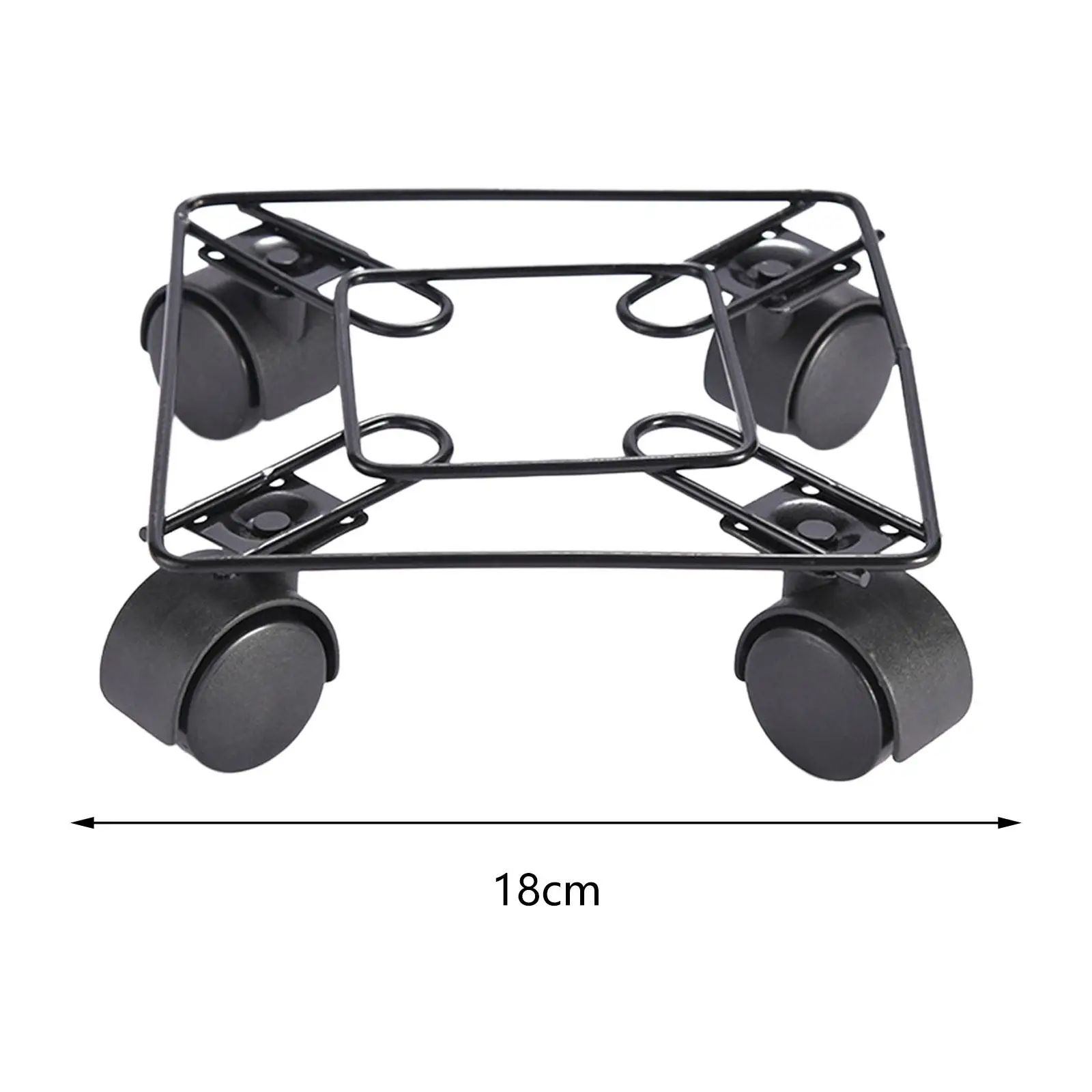 Potted Rolling Plant Stand Holder with 4 Casters Accessory Plant Tray Roller Versatile Pallet Trolley for Balcony Sturdy