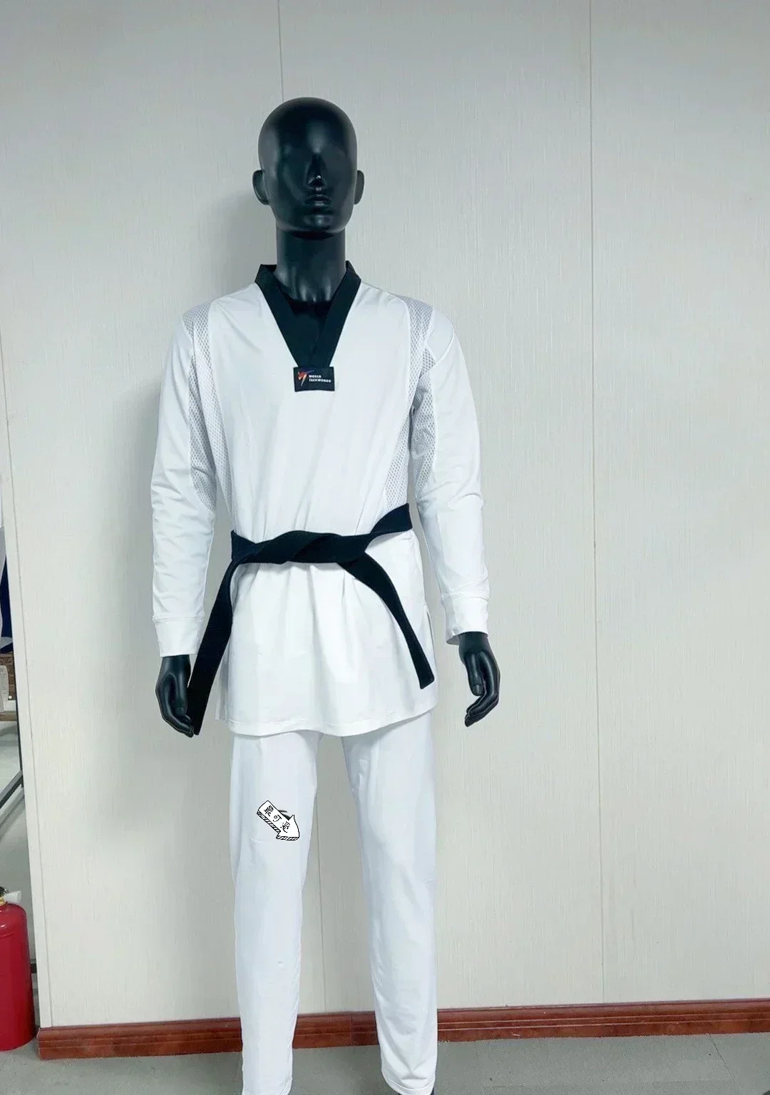 Taekwondo Pants Karate Uniform Professional Tight Fit Ultra Light Elastic Ice Silk Taekwondo Sportswear Extended Edition