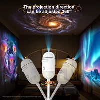 Lampe de projection USB 2-en-1 avec réglage de la mise au point, lumière d'ambiance pour voiture, lampe d'intérieur, lumière de nuit romantique étoilée, galaxie Saturne 3