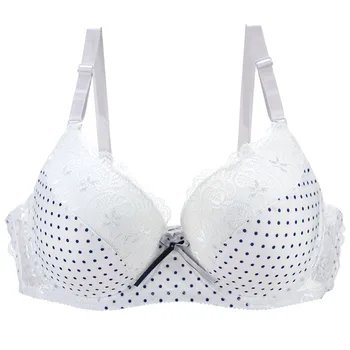 2024 New Push Up Bras 34/75 36/80 38/85 40/90 42/95 44/100 BCDE Underwear For Women Lace Dot Lingerie 1
