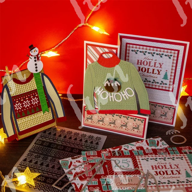 Fustelle Per Alberi Stratificati - Stencil Metallo Per Scrapbooking E Carta - Foto 6