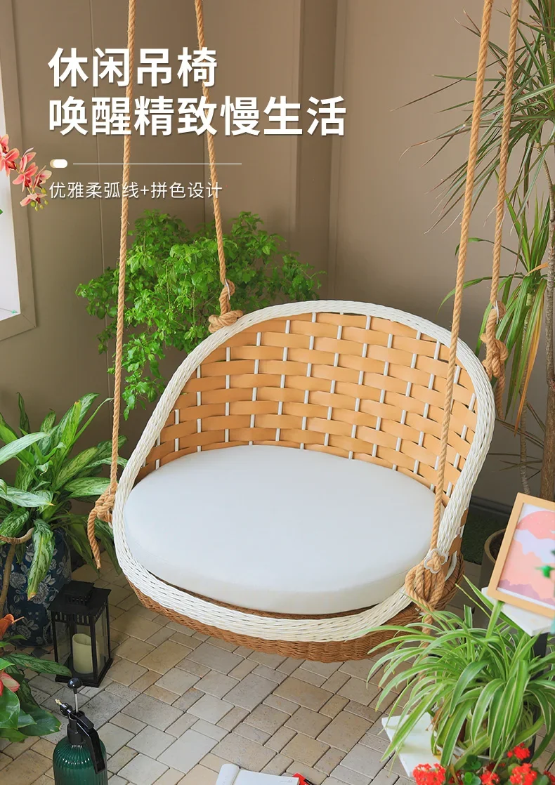 

Hanging Glider Outdoor Swing Courtyard to Swing Balcony Rocking Chair Rattan Chair Hanging Basket Chair Bali Bird's Nest