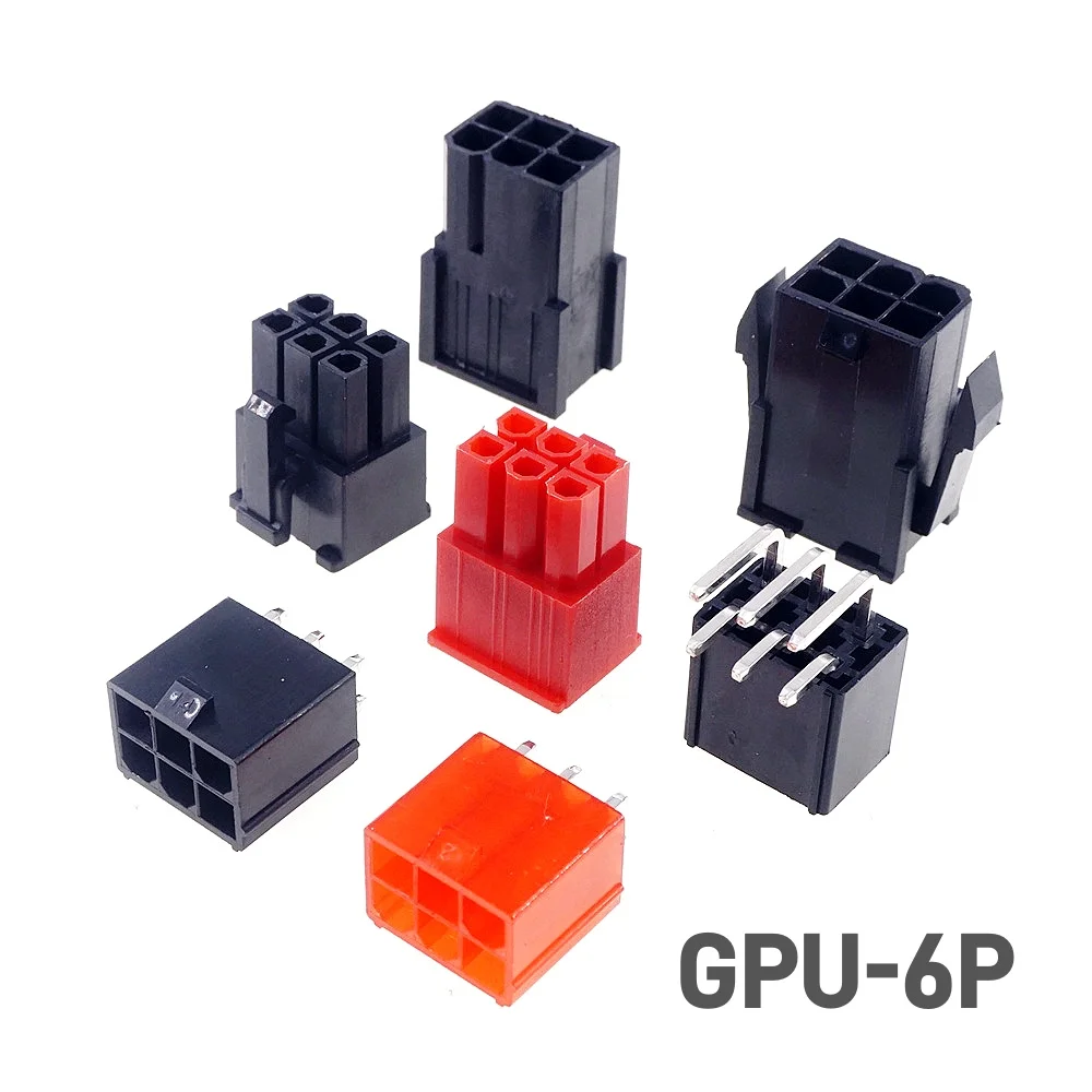5 Pcs GPU 4.2 mm 6 8 PIN PCB Male Header Through Holes for