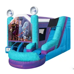 Commercial Rental PVC Inflatable Bouncer Slide Combo Princess Bouncy Castle For Sale