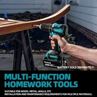 Makita Original DDF487 Perceuse-visseuse sans fil 18V, visseuse à percussion électrique sans balais, outil électrique rechargeable, outils Makita 18V 2