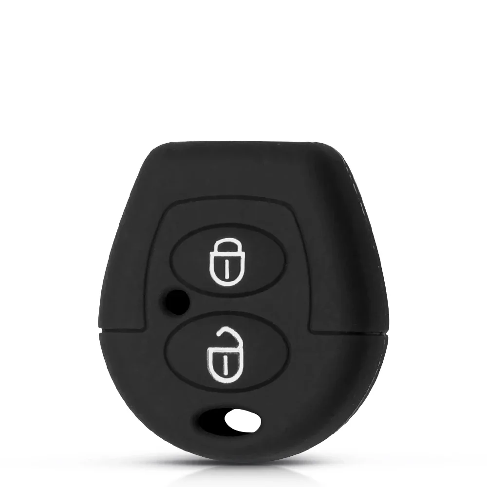 KEYYOU 2 Buttons Remote Car Silicone Key Case Protect for VW Polo Golf Passat Bora Jetta Sharan Skoda Octavia Seat Leon Ibiza key case cover key case car key shell