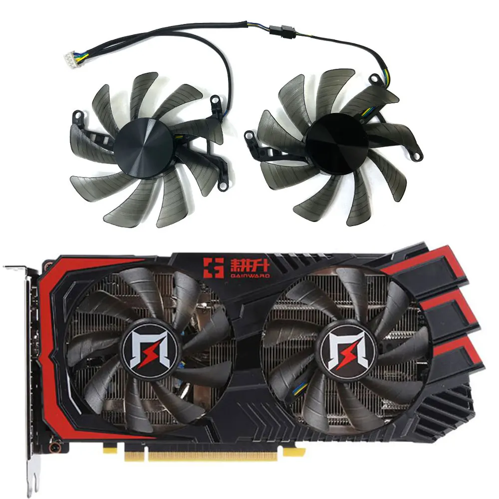 2 Ventole/Set 85Mm Gtx 1660, Ventola Rtx 2060, Per Gainward Cmp 30Hx, Gainward Rtx 2060, 2070, Gainward Gtx 1660, 1660Super, 1660Ti Ventola Di Raffred