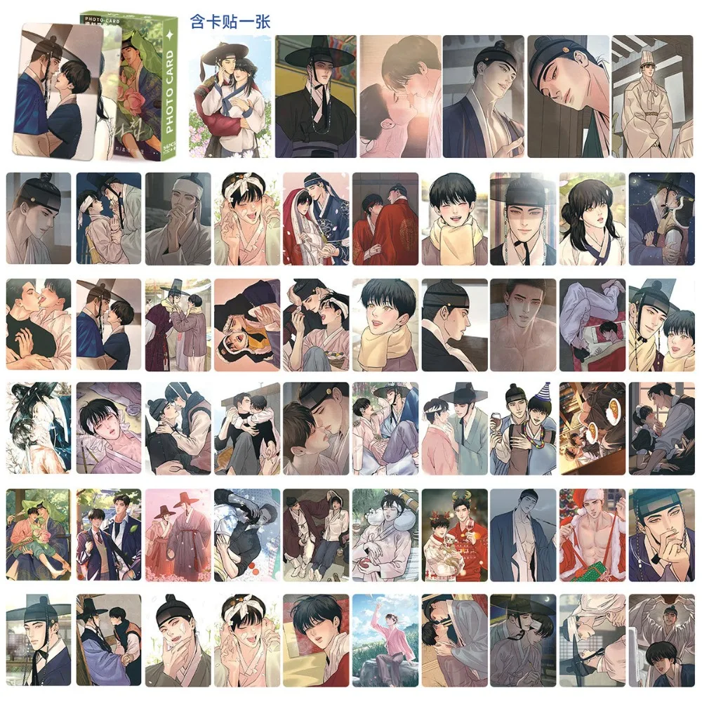 tarjeta-lomo-l-ser-coreana-bl-manwha-55-piezas-yeon-seungho-baek-nakyum