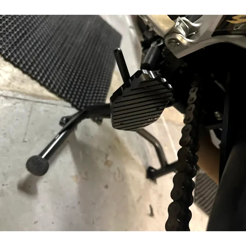 Premium CNC Side Stand Enlarger & Kickstand Foot Pad with Tire Valve Caps