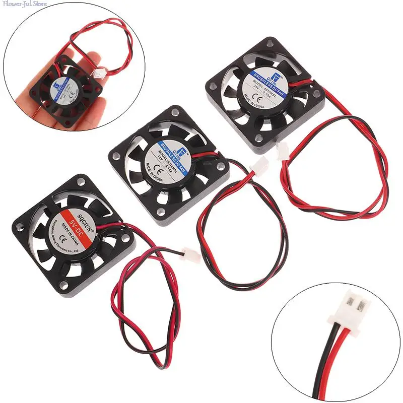 

DC 5V 12V 24V For 3D Printer LED Humidifier Aromatherapy Machine 4010 Oil Bearing Brushless Cooling SQGIUN 40mm Black Silent Fan