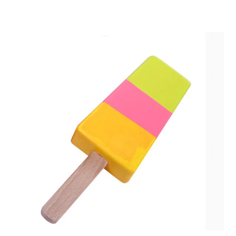 Wooden kitchen toys pretend play house ice cream food simulation kitchen magnetic food play house educational toys for children 6