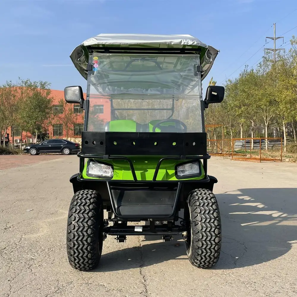 China New 72V 5KW 4 Seater Electric Golf Cart Street Legal 4x4 Hunting Buggy Car with CE Certification