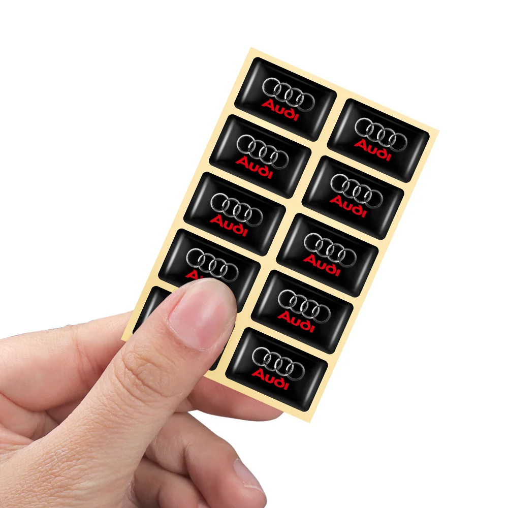 Compact 3D Steering Wheel Sticker for Car Interior Decoration