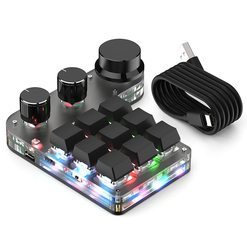 Programming Macro Custom 9 Key 3 Knob Keyboard
