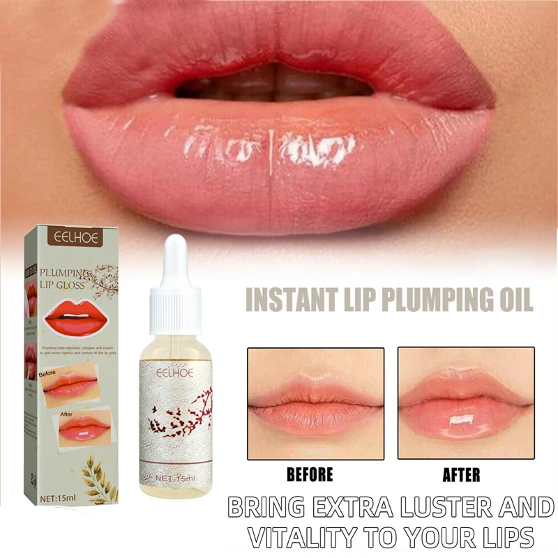 

Lip Plumper Essential Oil Long Lasting Volumizing Moisturizing Reduce Fine Lines Dead Skin Sexy Lip Augmenation Nourishing Care
