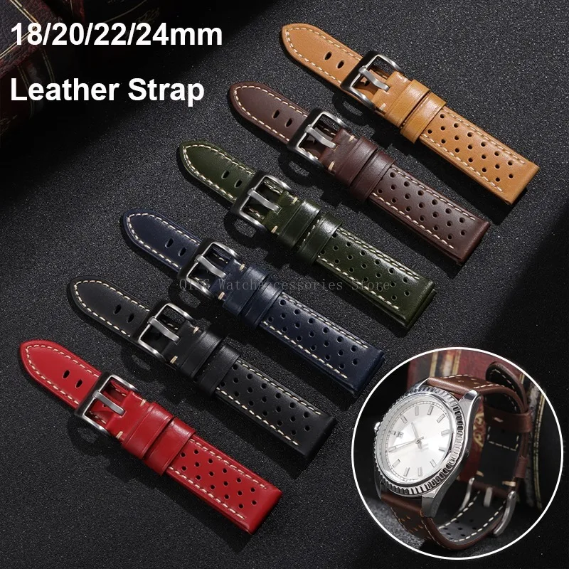 Wholesale Elegant Faux Leather 18 mm Watch Band P0120035_K0019113 main image 1