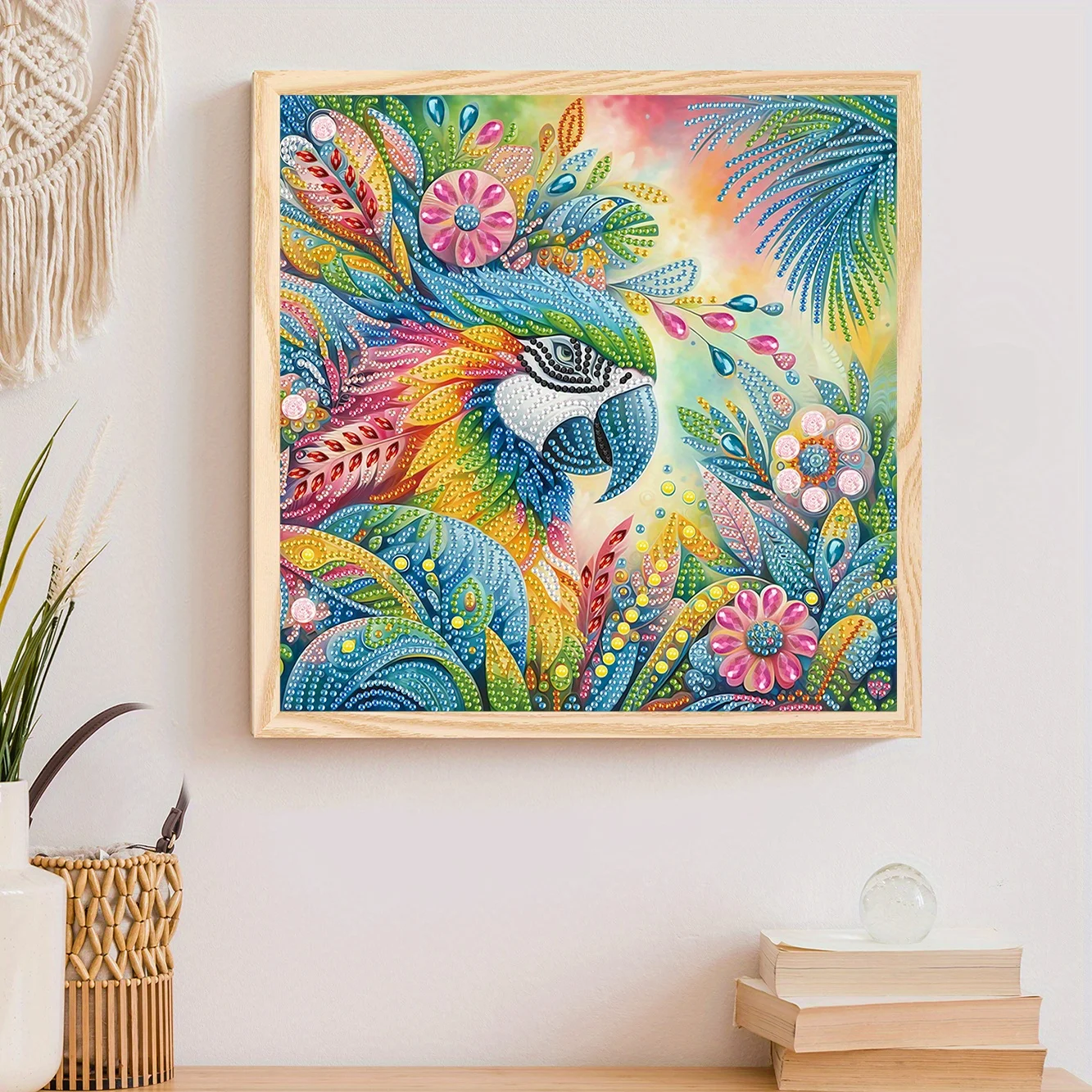 DIY Flowers and Birds 5D Special Shape Diamond Art Kits for Beginners Diamond Art Painting Kits for Home Wall Decoration Gift