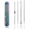 4Pcs Blackhead Remover Acne Needle Facial Cleansing Acne Extractor Remove Blackhead Pores Cleaning Tools 1