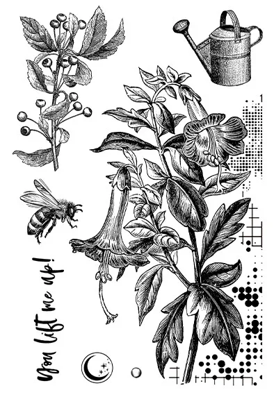 Vintage Iris Sophora japonica Butterfly Stamp Clear Silicone Stamps Diy Material Scrapbooking Pattern Transparent Rubber Stamp