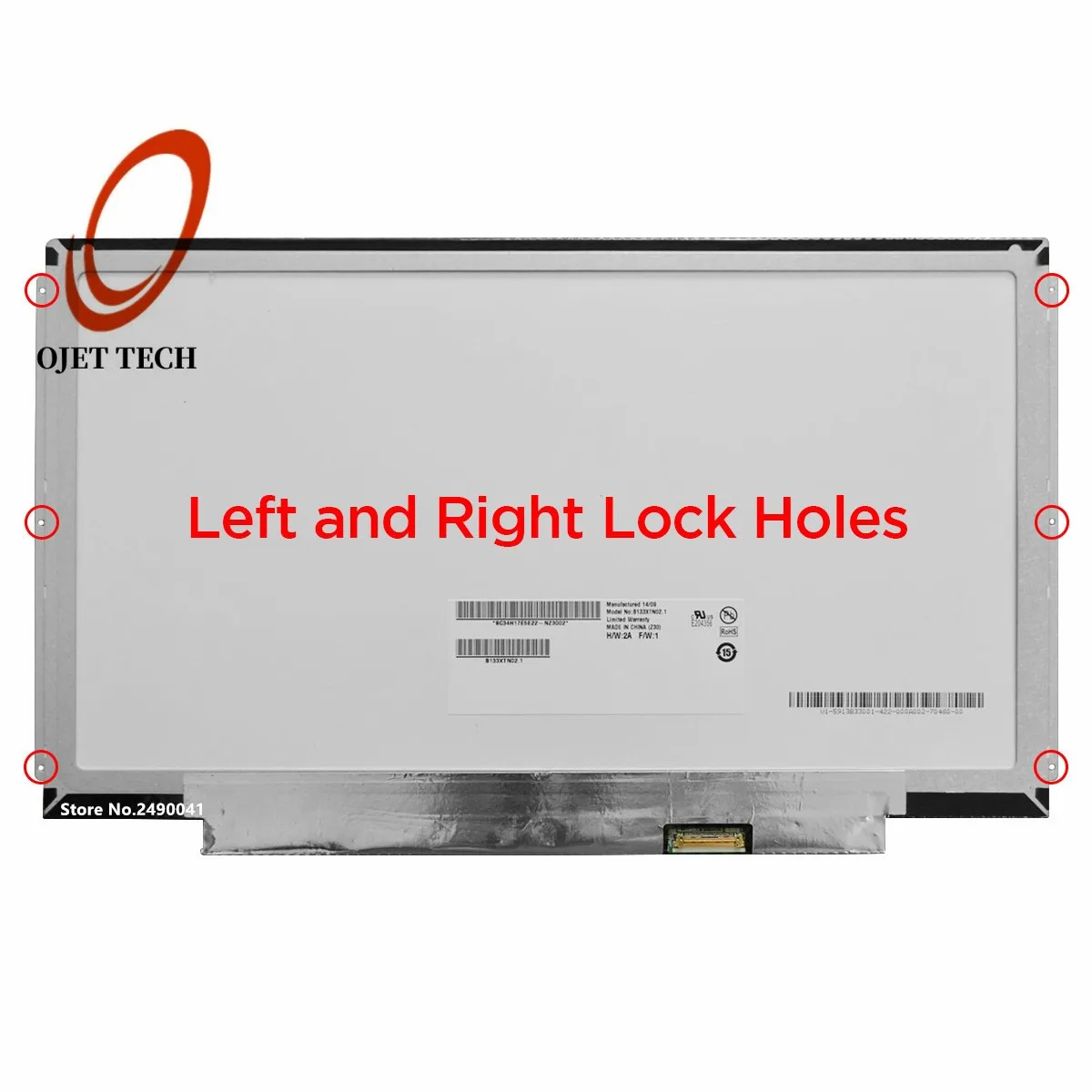 Laptop Lcd Tela B133xtn01.6 Hb133wx1402 M133nwn1 r5 para Lenovo Thinkpad L380 L390 20m5 20m6 20nr 20ns 1366x768 30pin Edp 13.3 - Imagem 3
