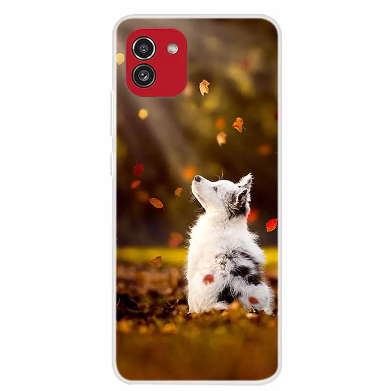 wallet phone case Soft Silicone Cover for Samsung Galaxy A03 Case A 03 Lovely Painting TPU Silicon Phone Cases for GalaxyA03 A03 A035F Covers Capa wallet cases Cases & Covers