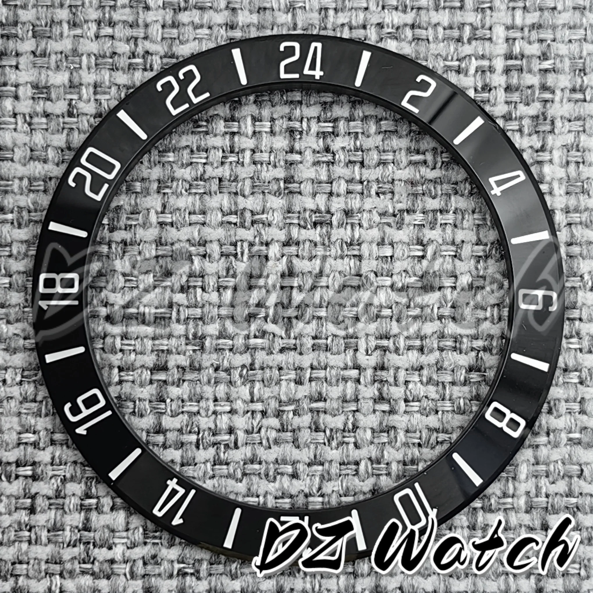 Enhanced Black & Blue Ceramic Bezel with Green Luminous GMT Ring - 39.25mm x 31.2mm