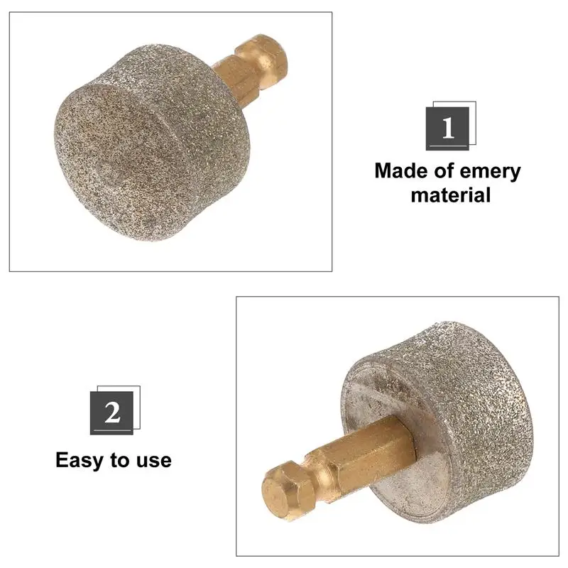 Nail Replacement Grinding Wheel Pet Nail Replacement Tip Professional Raised Grinding Grooming Tool Random Style 10Pcs