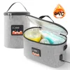 Car Baby Bottle Warmer Portable Newborn Milk Heater Thermostat Bag Smart Display Large Capacity Feeding Warmer Bags 1