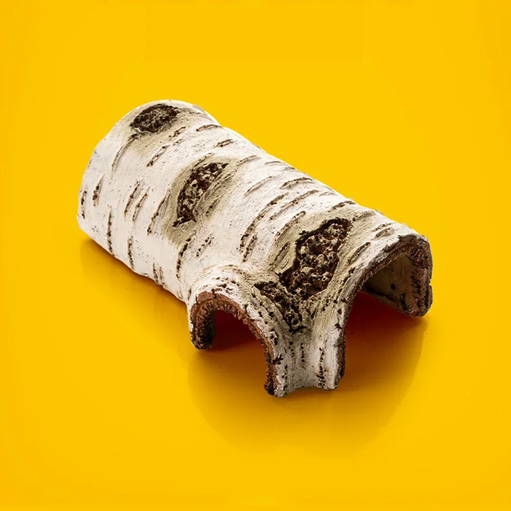 Pets Lizard Turtle Reptile Hide Cave Habitat Shelter Resin Tree Bark Amphibians Landscape Aquarium Dodge Hole Decoration