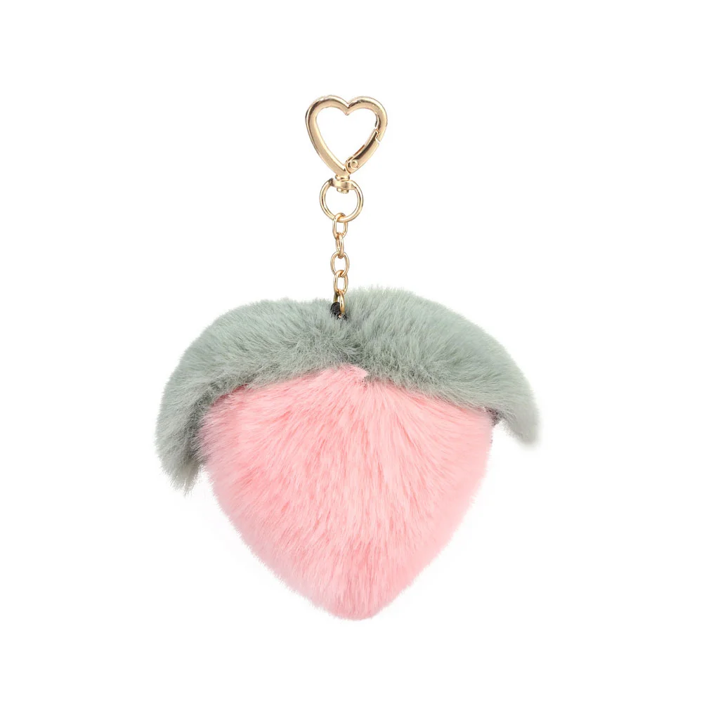 

Очаровательная брелок для ключей, брелок для сумки, подвесной декор, украшение для школьного портфеля, креативное кольцо в форме персика