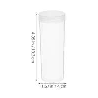 5Pcs Coin Storage Tubes Transparent Plastic Airtight Sealed Lid Holder for Quarters Collecting Coin Organizer Supplies 6