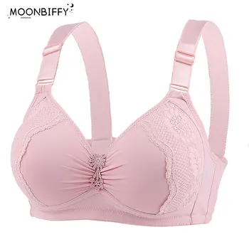 Push Up Bras for Women Large Size Full Cup Adjustment Wireless Lace Seamless Bralette Soutien Gorge Femme Lenceria Femenina 1