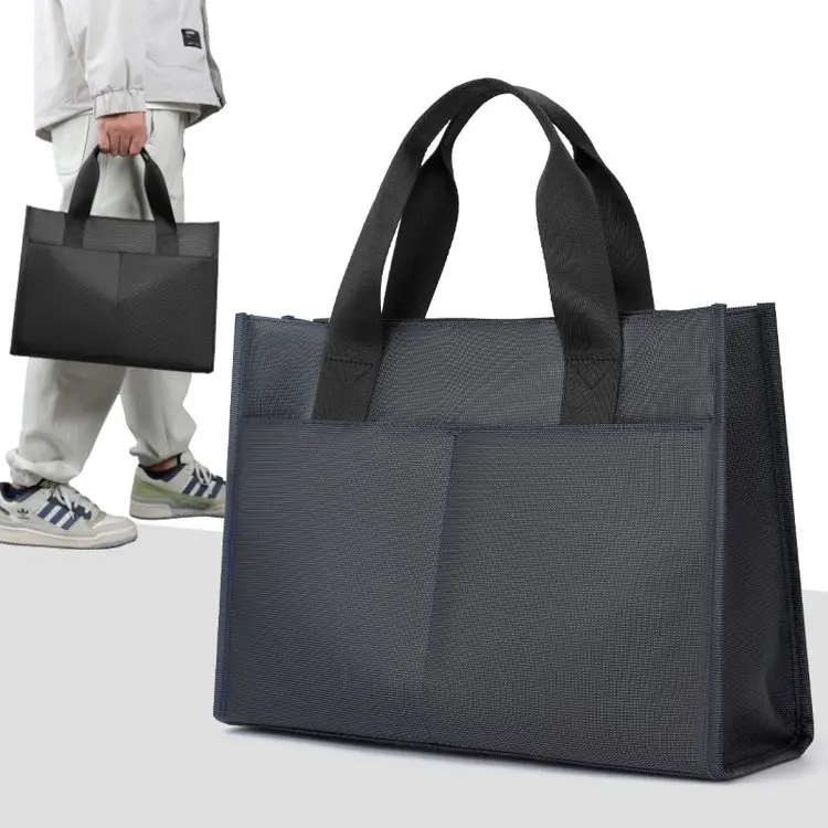 Large Capacity Oxford Cloth Men's Briefcase Casual Business Multi-layer Computer Bag Handbag for Commuting And Leisure - 3