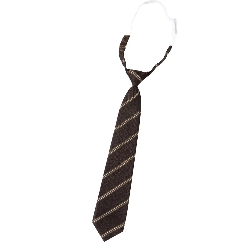 Retro Plaid Striped Lazy-Free Japanese Style Tie Women's Junior Wear Bow Tie College Style Men's Fashion bow tie