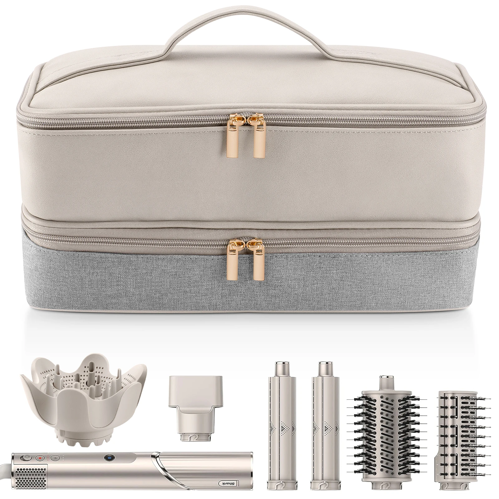 Portable Double-Layer Hair Dryer Storage Case