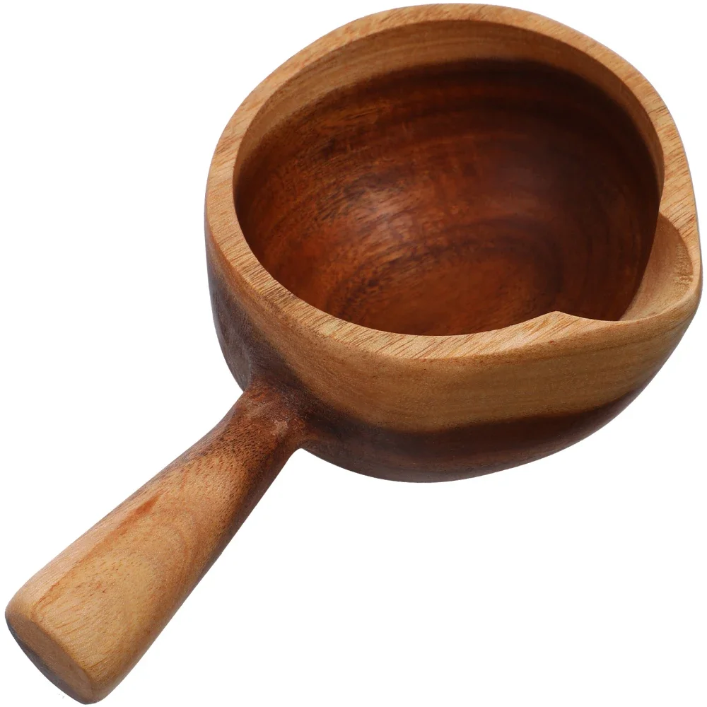 Description Picture 3 of itemWooden Water Ladle Japanese Style Bath Salt Scoop Water Dipper Hair Washing Water Cup Bathroom Scoop for Water Sauna Garden Tea