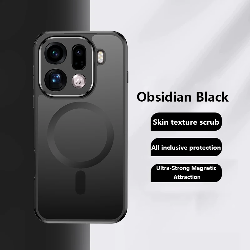 360-Degree Rotating Magnetic Shockproof Matte Phone Case with Bracket