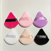 Colorful Triangle Makeup Puff Cosmetic Powder Pufff Makeup Sponge Puff Dry Use Women Smooth Beauty Washable Face Makeup Tool New 2