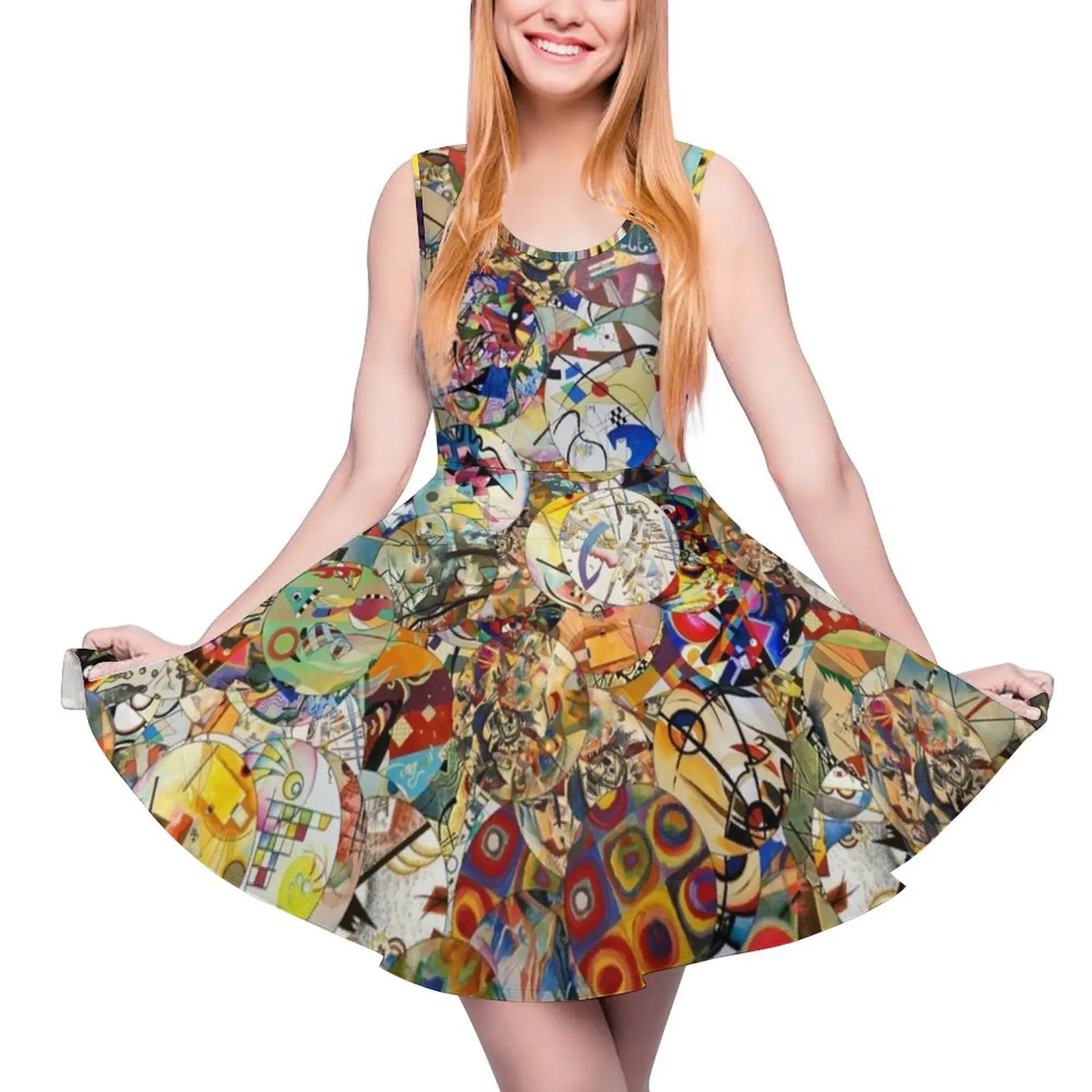 Wassily Kandinsky Sleeveless Dress Dress for pregnant women clothes Women long dress