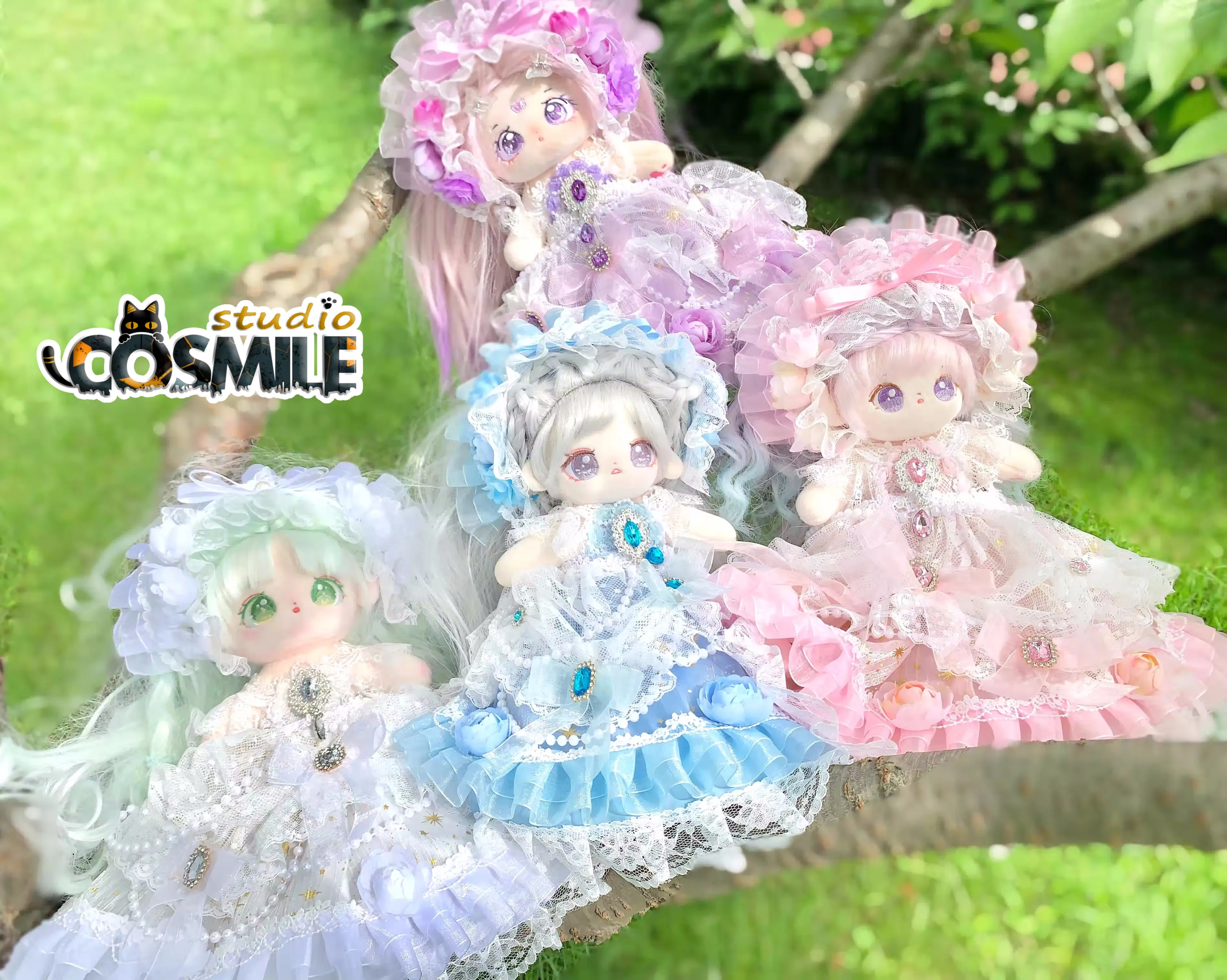 

Idol Star Bride Wedding Dress Lolita Ball Tea Party Costume Stuffed Plushie 20cm Plush Doll Stuffed Clothes Plushie Clothing TPP