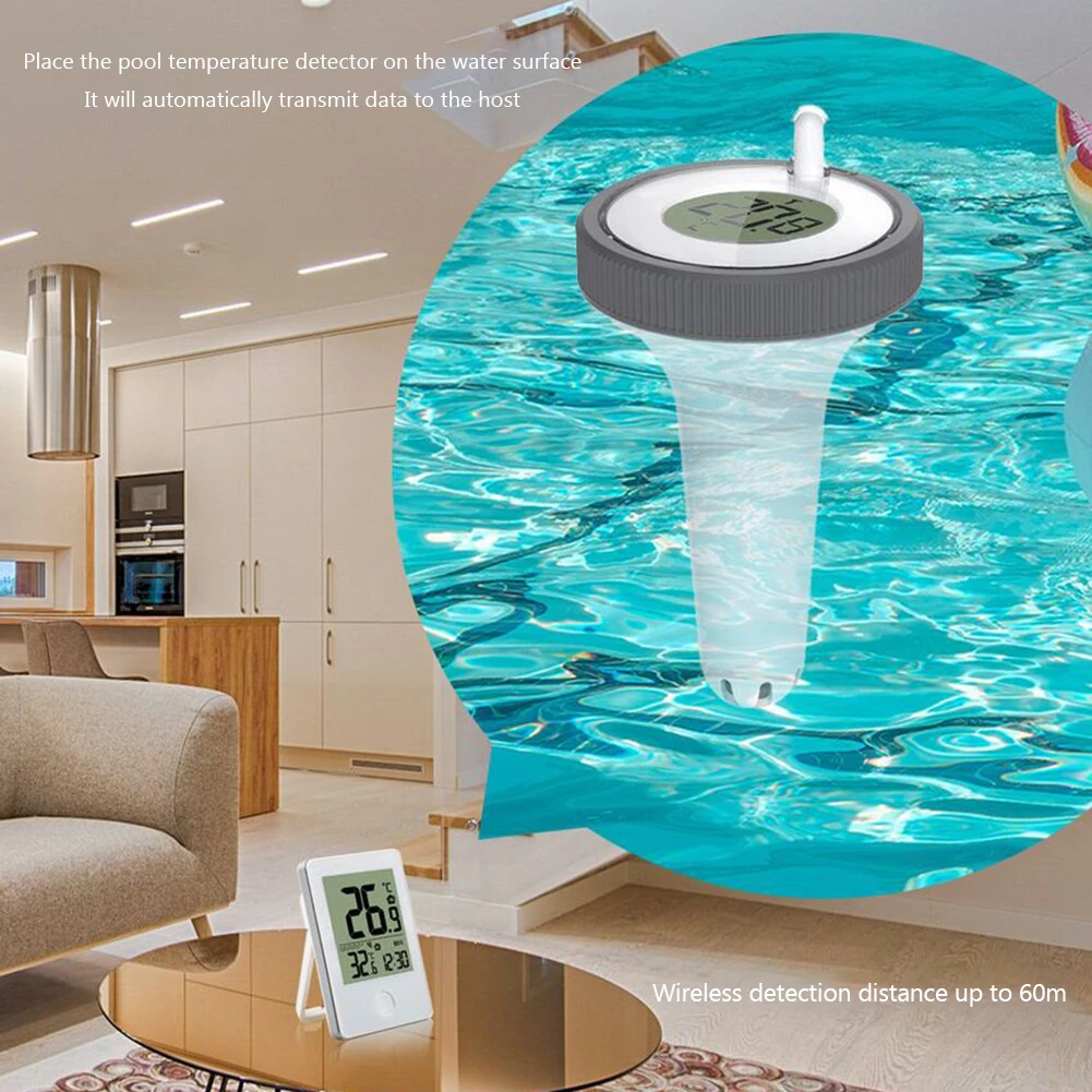Wireless Floating Pool Thermomete Ipx7 Waterproof 3 Channels Digital  Temperature Humidity Monitor Water Temperature Comfort Disp - Thermometer  Hygrometer - AliExpress