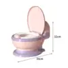 Toilet Training Potty with Wipe Storage Includes Cleaning Brush Removable Potty 6