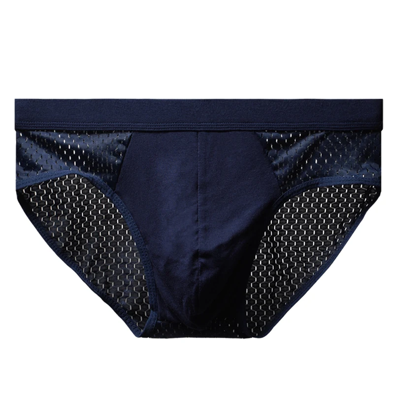 Men Underwear Men Underwear Male Thin Breathable Triangle Panties for Men's Ice Silk Briefs Mesh Sexy Square Corner Pants for men's Shorts