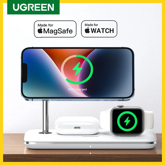 UGREEN MFi for Magsafe 25W Wireless Charger Stand 15W 3-in-1 Charging  Station For iPhone 15 14 Pro Max For Apple Watch AirPods - AliExpress