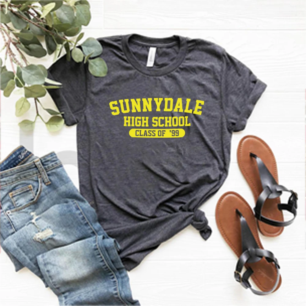 Sunnydale High School Class of '99 T Shirt Buffy The Vampire Slayer Shirt Aesthetic Sunnydale Tee Unisex Short Sleeve Tops 5