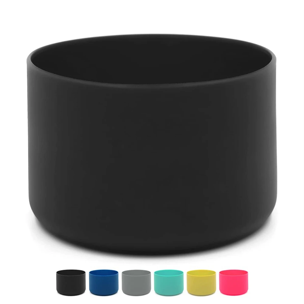 Water bottle flat glass anti-slip bottom sleeve cover bumper sports mug bottom sleeve shock absorption and fall prevention.