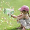 69Holes Rocket Bubble Gun ，Automatic Bubbles Machine Gun Launcher Shape Blower Soap Toys For Kid Bubble Machine Party Supplies 3